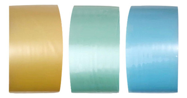 3 Peças De Fita De Bola Pegajosa, Azul Verde Amarelo 0