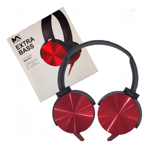 Fone De Ouvido -vermelho Max-f011 Max Midia J 0