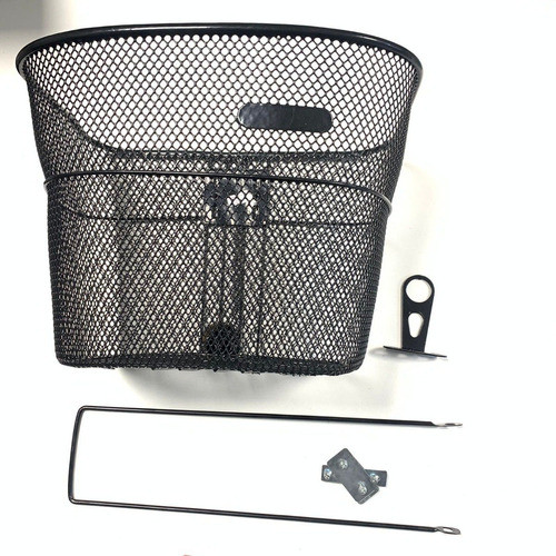 Canasto Tejido De Acero Para Bicicleta 0