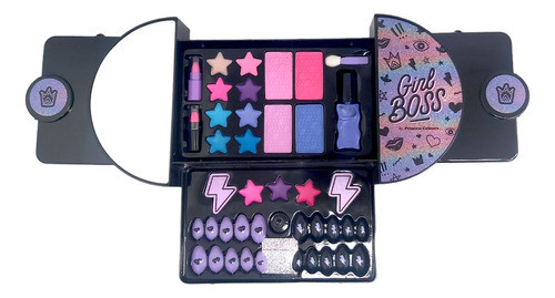 Cartera Desplegable Doble Con Maquillaje Girl Boss 0