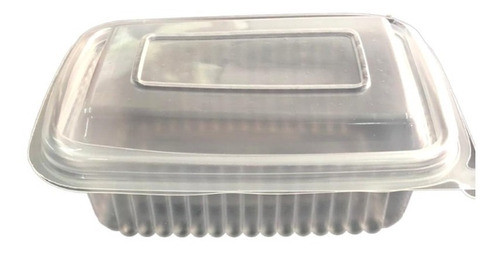 Bandeja Descartable C/tapa Pe 105r Rectangular X10u $ab 0