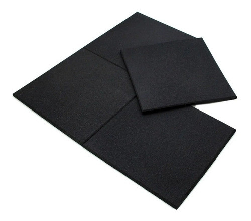 Kit 15 Placas Piso Emborrachado Academia Crossfit - 50x50cm 0
