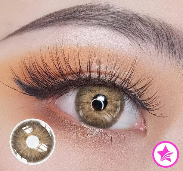 Freshlady - Sahara Brown Lentes De Contacto 0