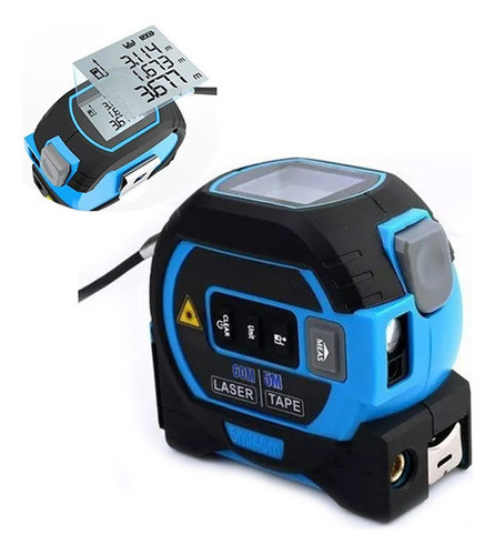 Fita Métrica A Laser 3 Em 1 Mede 60m Display Digital Preciso 0