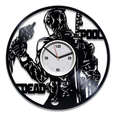 Reloj De Pared De Vinilo Kovides Deadpool Para Hombre, Diser 0
