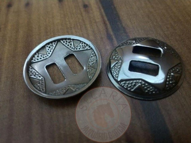 20 Margarida Inox 2.5cm 25mm Guaiaca Chapéu Arreio Traia 0 20 Margarida Inox 2.5cm 25mm Guaiaca Chapéu Arreio Traia 0