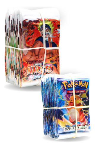 Generic Kit 200 Mixed Cards Pokmon + Naruto