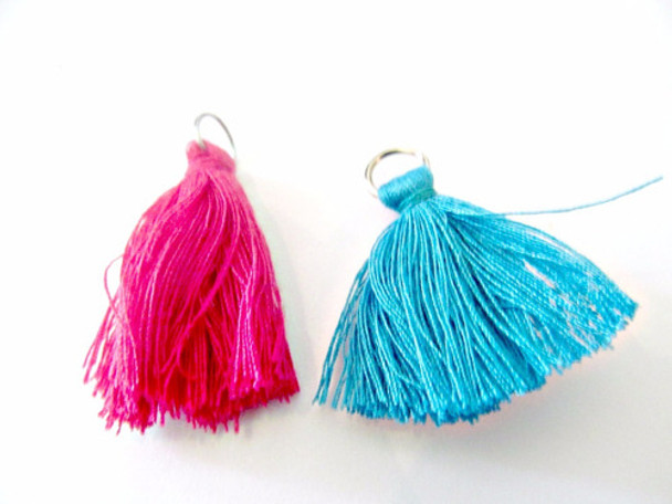 100 Flecos Borlas Por Mayor Con Argollita Para Colgar 0