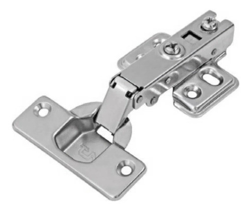 Kit 08 Dobradiças Tn 35mm 110° Slow Reta Com Calço Fixo 0