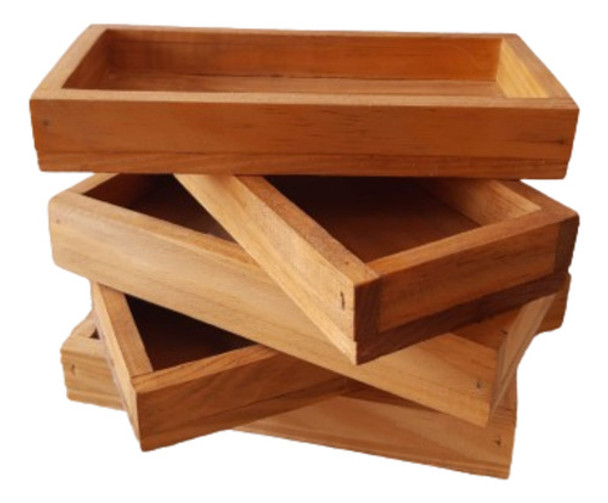 Bandeja De Madera Cajoncito Despojador Multifunción Decorar 0