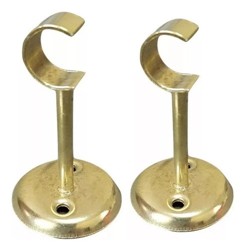 Soporte Caño Cortina Bronceado Abierto 5/8 0