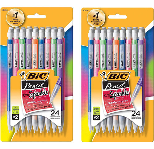 Lápiz Mecánico Bic Xtra-sparkle, Punta Media (0,7 Mm), 24 0