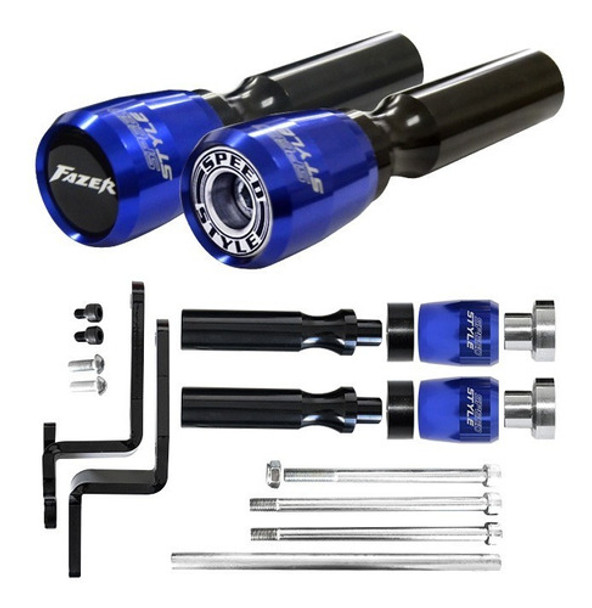 Slider Dianteiro Speed Style Yamaha Fazer 250 2023+ Azul 0