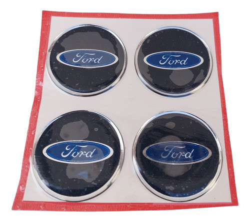 Ford - Juego Logos Llantas 55 Mm Diámetro X 4 0