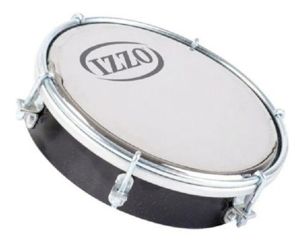 Tamborim Izzo 6  Abs Cor Preto Pele Leitosa - 3691 P 0
