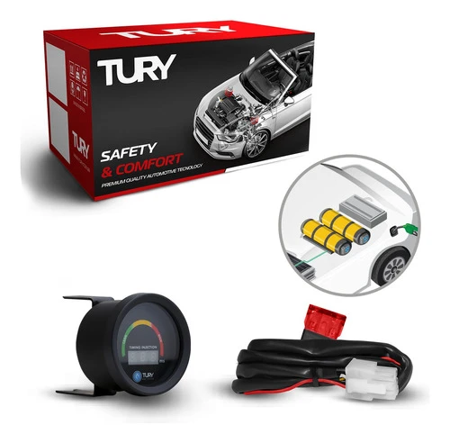 Indicador Digital De Sonda Lambda E Tempo Injeção Tury T76 0