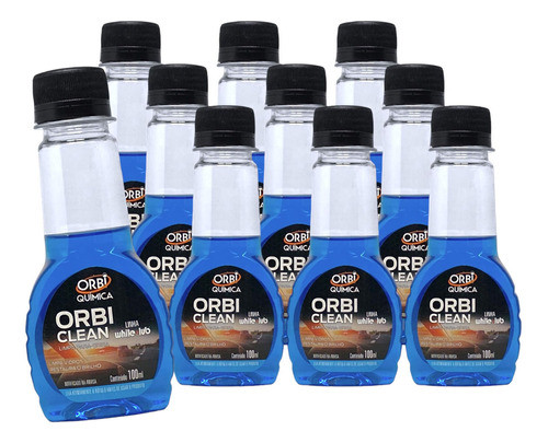10 Limpa Para Brisa Detergente Desengordura Orbi Clean 100ml 0