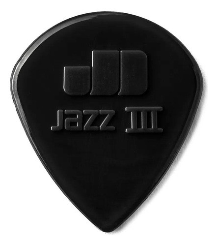 Palheta Dunlop Nylon Jazz Iii Preta 0