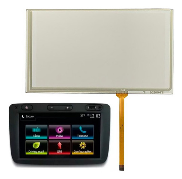 Tela Touch Screen 7 Polegadas Master Logan Medianav 0