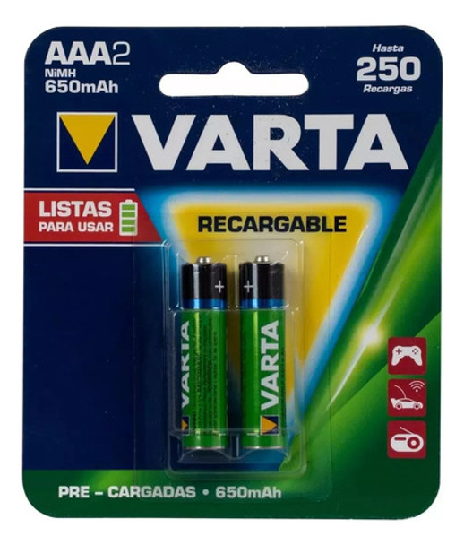 Pilas Varta Bateria Triple Aaa Recargable 0