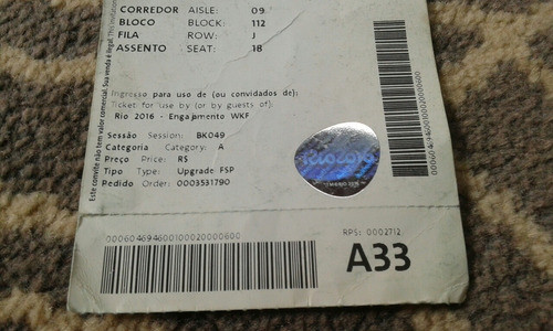 Ingresso Jogos Olímpicos  Rio 2016 0