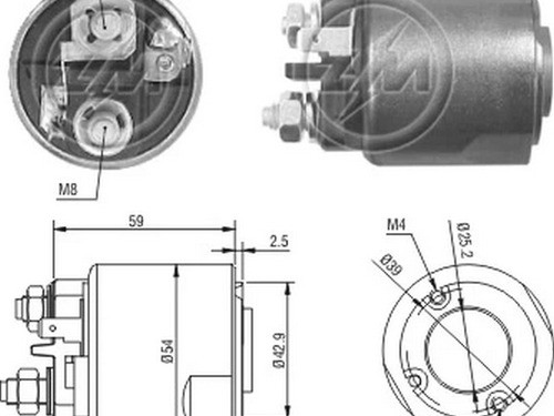 Solenoide O Automatico De Arranque Zm 2-491 0