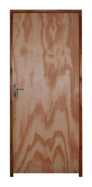 Kit Porta De Madeira 210x80cm Batente 9cm Fechadura Alavanca 0