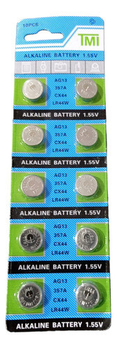 10 Pila Botón Lr44 Alkaline Lr44 Ag13 A76 X Mayor 0