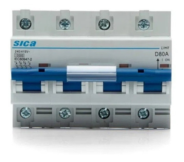 Termica Tetrapolar Termomagnetica 80a 4x80 Sica 782480 0
