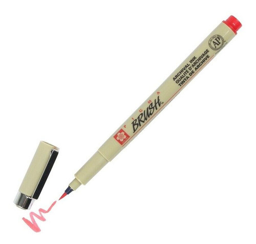 Marcador Sakura Pigma Brush Rojo 19 - Mosca 0