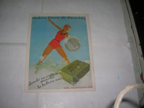 Publicidad 1938 Jabon Heno De Pravia Gal Madrid Bs As Ribas 0