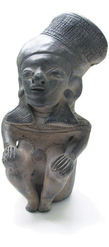 Figura Ceramica Negra Inca Precolombina Unica En Mamakolla 0