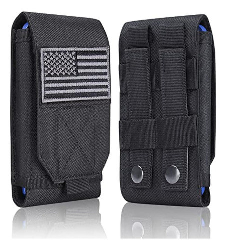 Heyqie Funda Táctica Negra Molle Para Teléfono 0