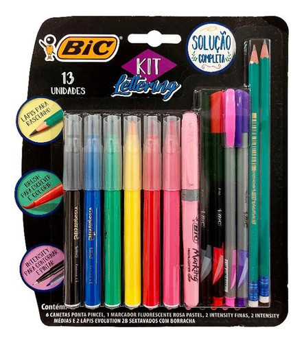 Kit Lettering Bic - 13 Piezas 0