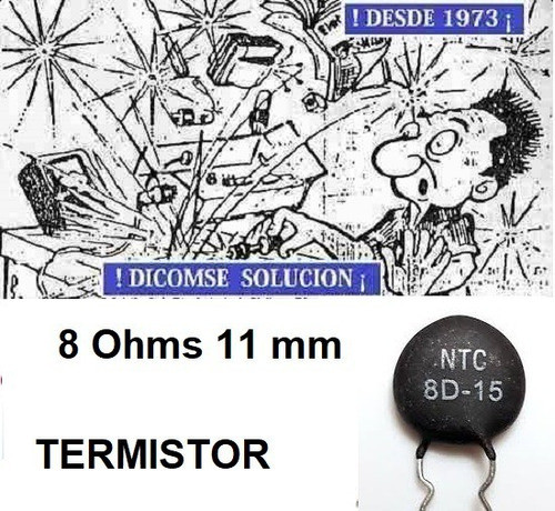 Termistor  8 Ohm 15mm  Ntc8d-15 0