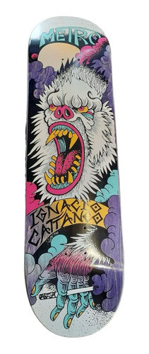 Tabla De Skate Metro Modelo Ignacio Cattaneo Black 8.5 0
