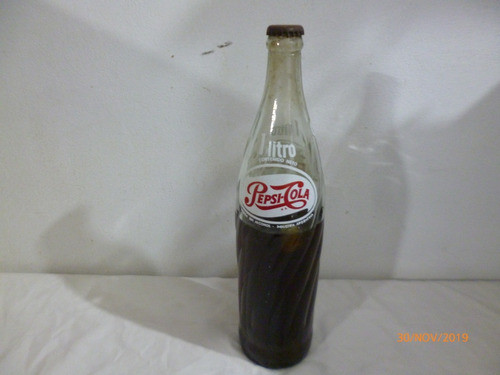 Botella De Pepsi Cola Antigua Sin Abrir 0