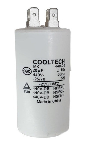 Capacitor De Marcha Para Aire Acondicionado 20 Mf 0