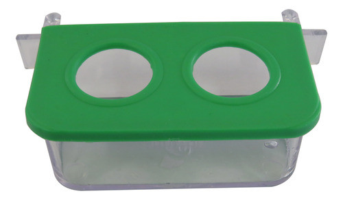 Comedouro 2 Furos C/ Suporte Ornamental - Cores Diversas 0