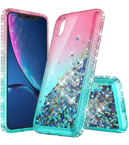 Funda Para iPhone XR,lovemecase Con Glitter 0
