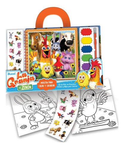Maletin Crear Colorear La Granja De Zenon Jeg Lcg00619 0
