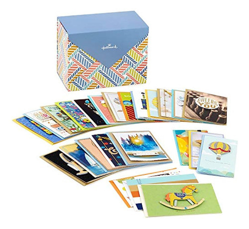 Paquete Distintivo De 24 Tarjetas De Felicitación En Caja Su 0