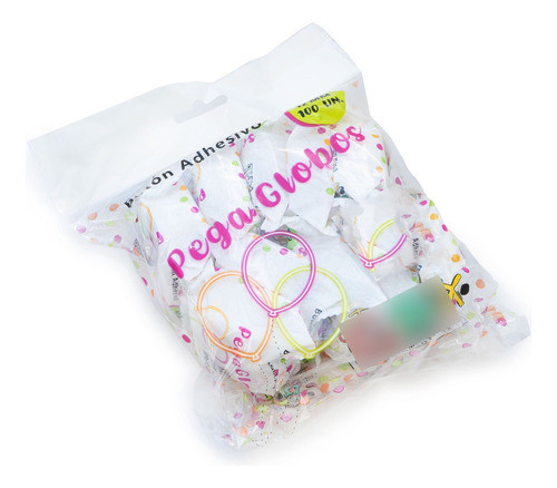 Cinta Botón Silicona Adhesiva Pega Globos X 100 Unidades 0