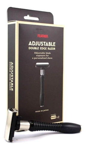 Afeitadora Feather Adjustable Double Edge Razor Black 0