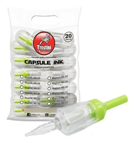 10un Biqueira Descartável Tatuagem Trestini 3rl Promoção 0