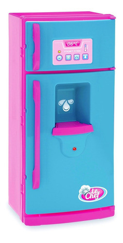 Mini Geladeira Infantil P/ Cozinha Boneca Completa Linda 0