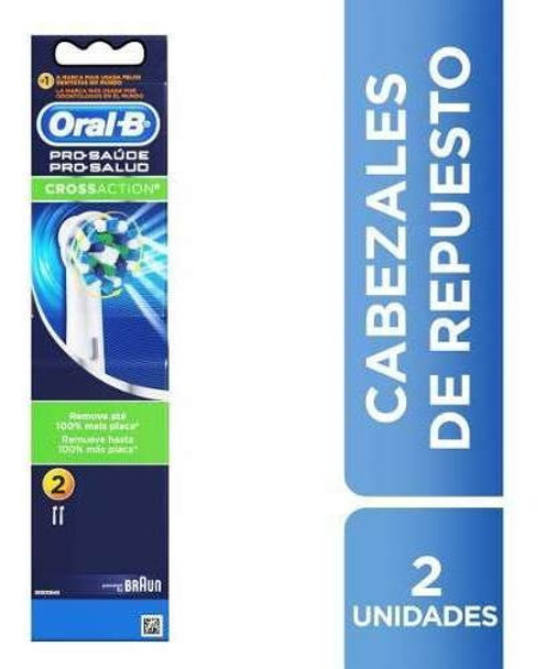 Oral-b Pro-salud Crossaction Cabezales De Repuesto Para Cepillo Eléctrico - 2 Unidades 0