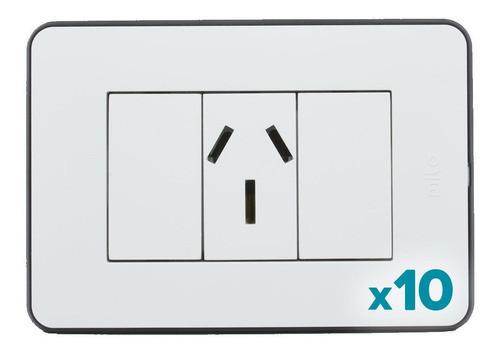 Llave De Luz Armada Jeluz Mito 20a Pack X10u 0