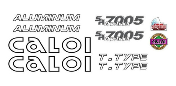 Adesivo Não Decal Caloi Aluminum T Type Mod 2 - Preto 0 Adesivo Não Decal Caloi Aluminum T Type Mod 2 - Preto 0