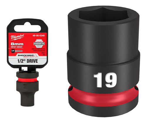 Bocallave De Impacto Hex. 1/2'' 19mm Milwaukee 49-66-6251 0
